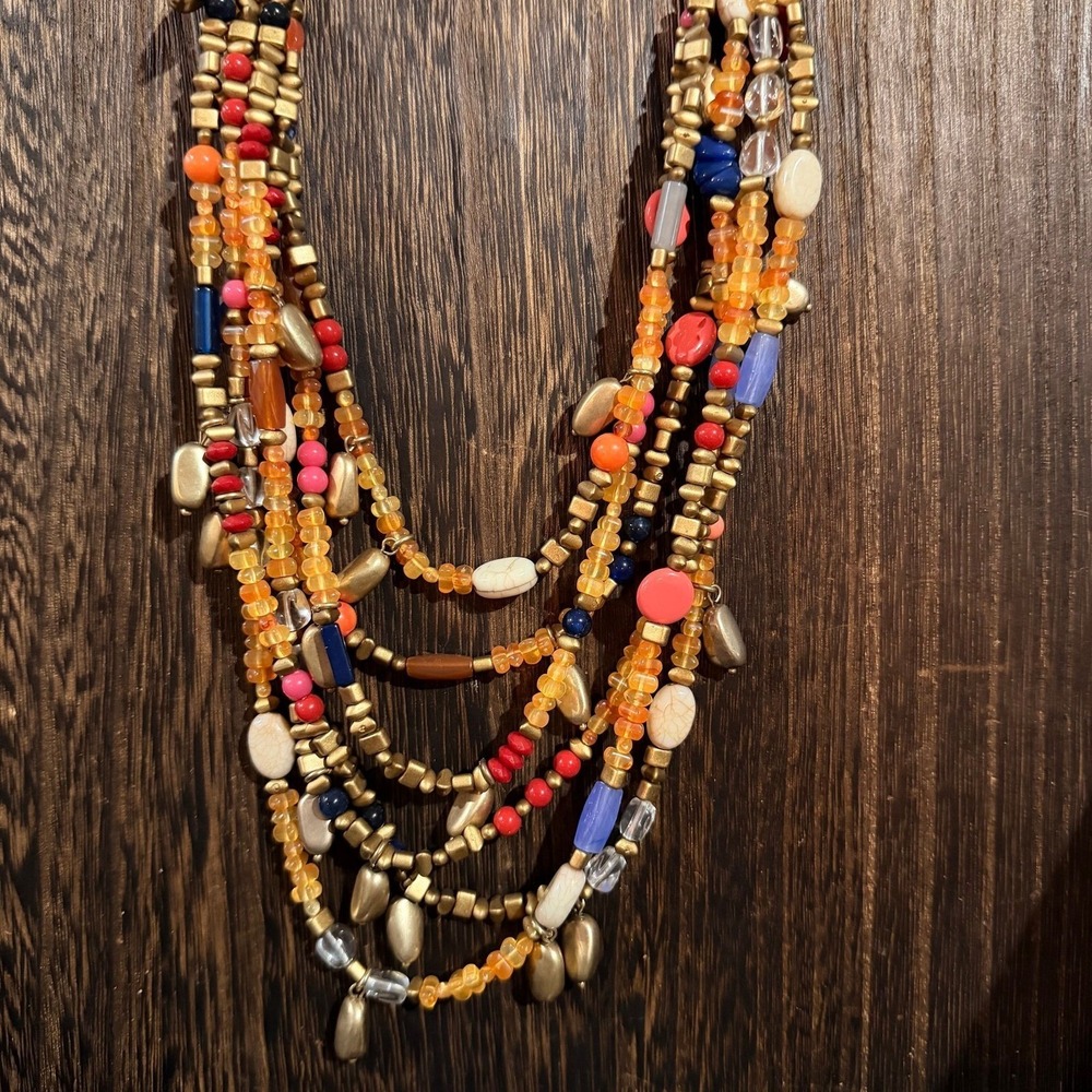Chico's Multicolored Beaded Necklace